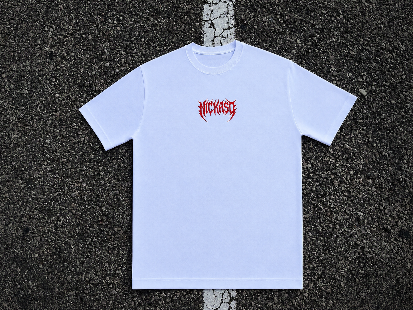 Camiseta Nickaso Metal White