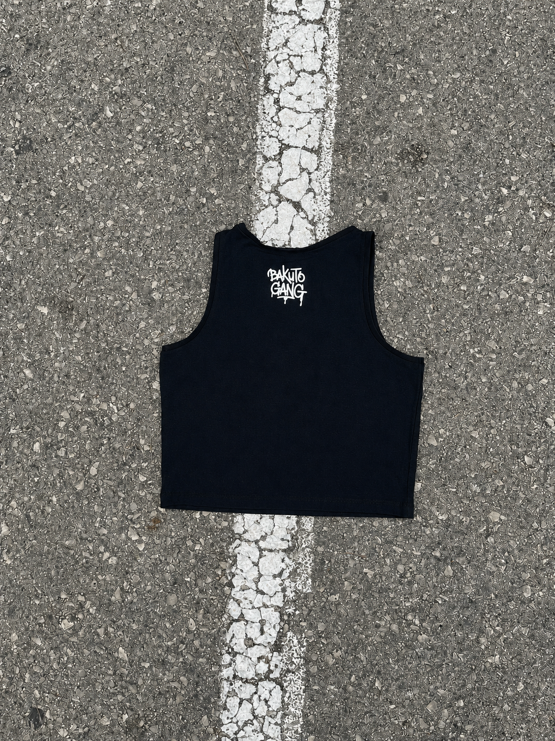 Top Crop Urban Love Black