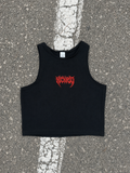 Top Crop Metal Nko Black