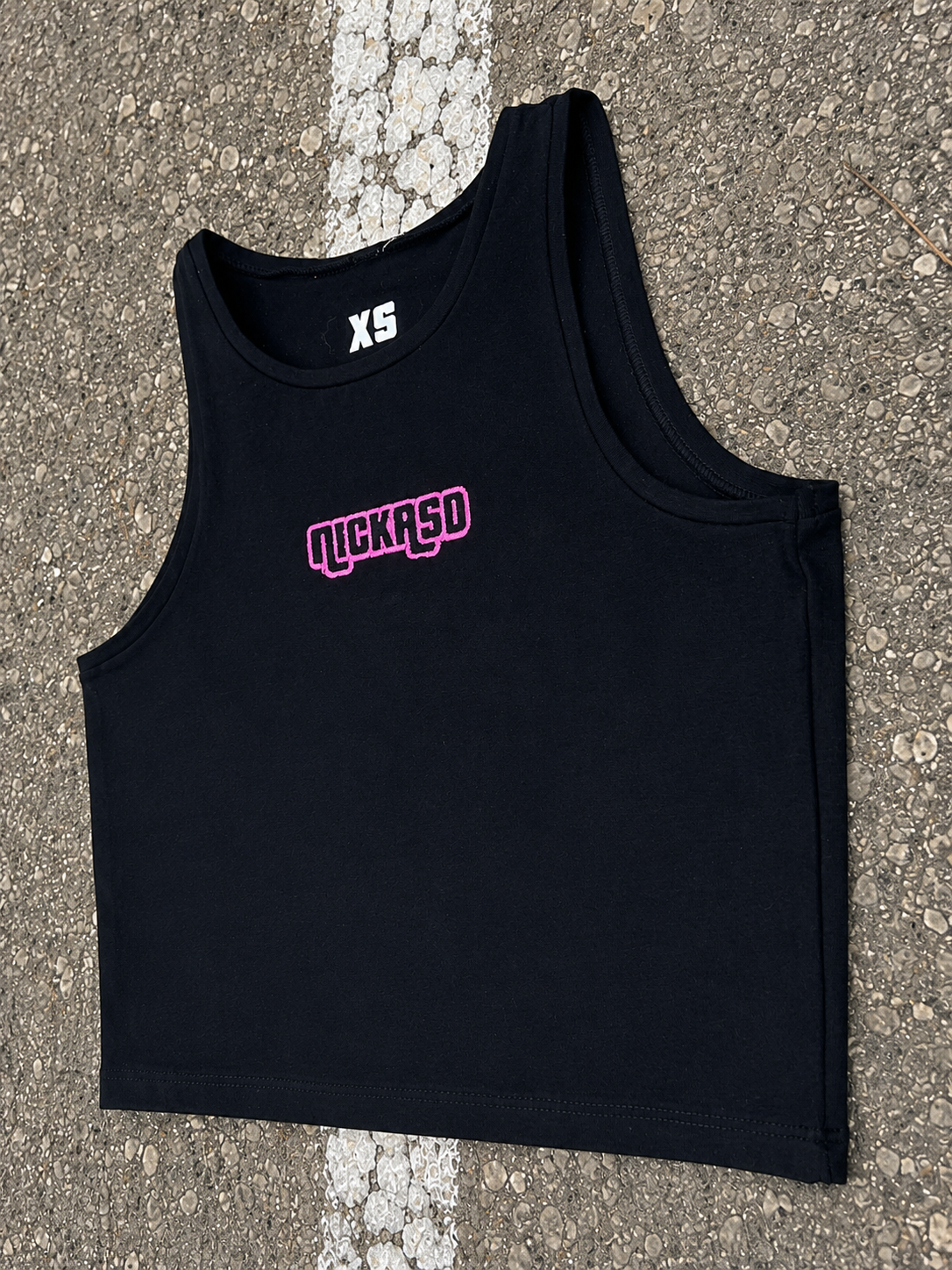 Top Crop Urban Love Black