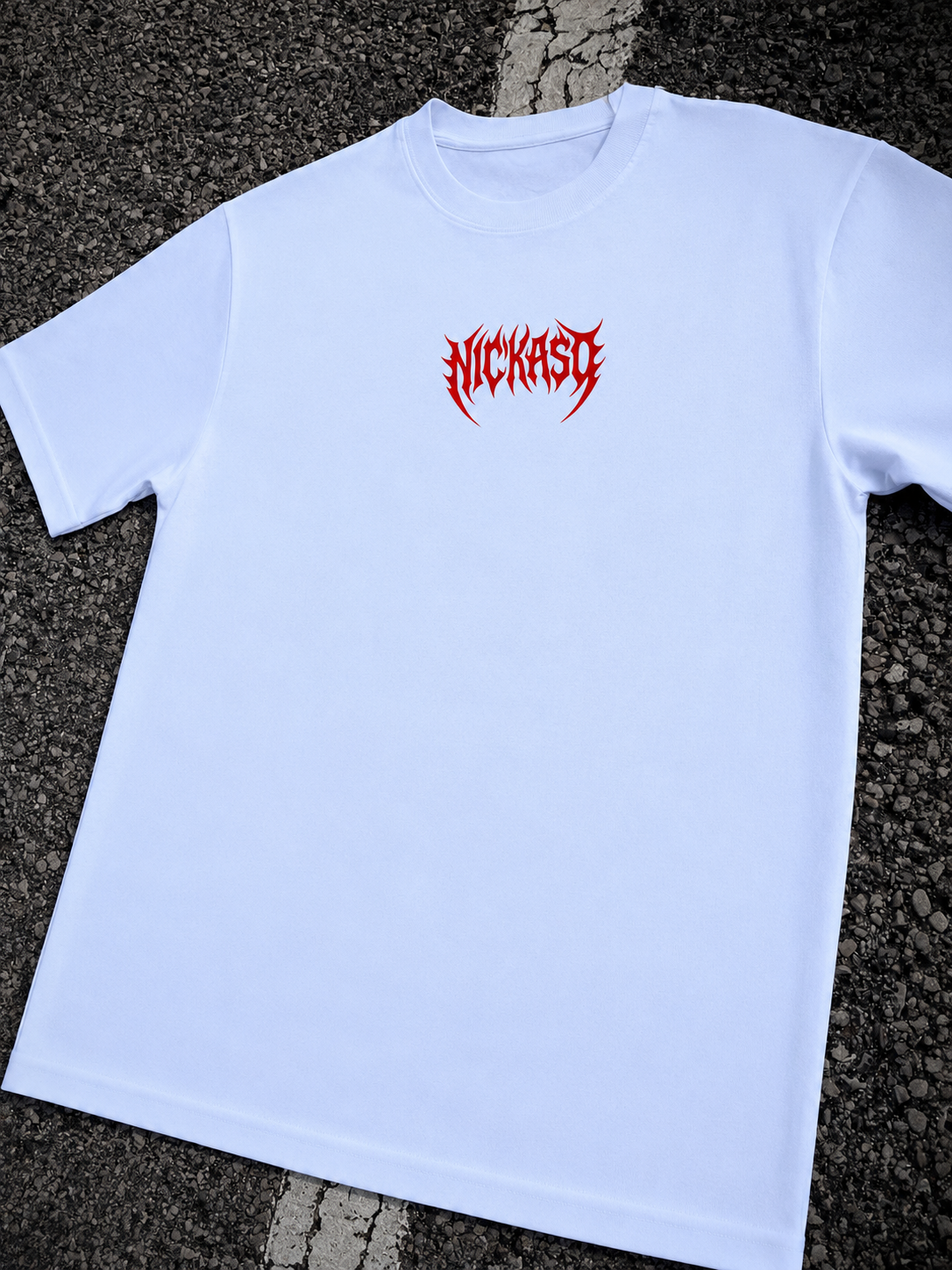 Camiseta Metal White